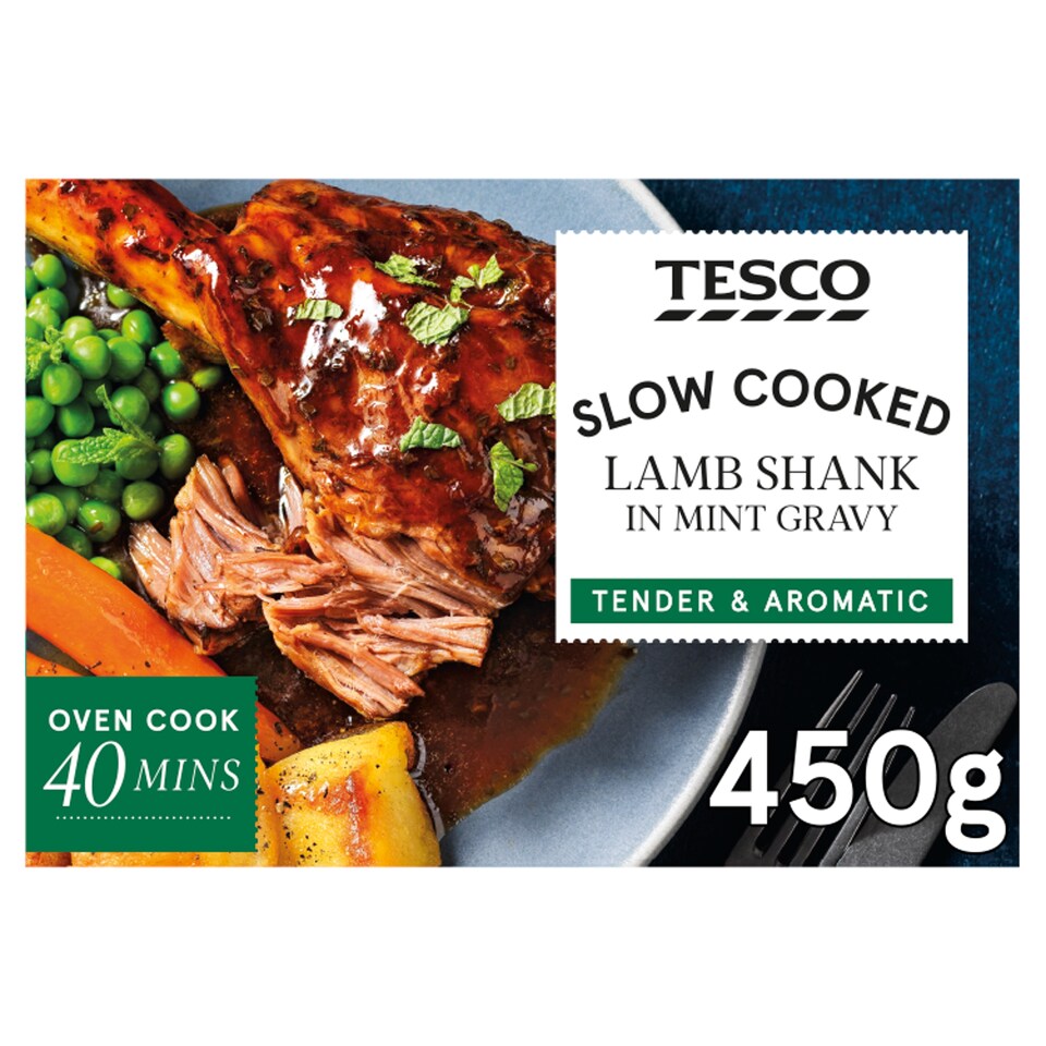 Tesco Lamb Shank In Mint Gravy 450G