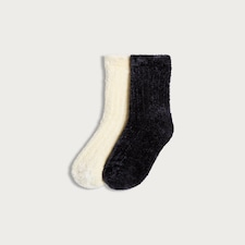 F&F 2-Pack Chenille Socks in Multi
