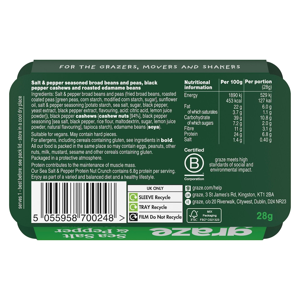 image 1 of Graze Veggie Protein Power 28G
