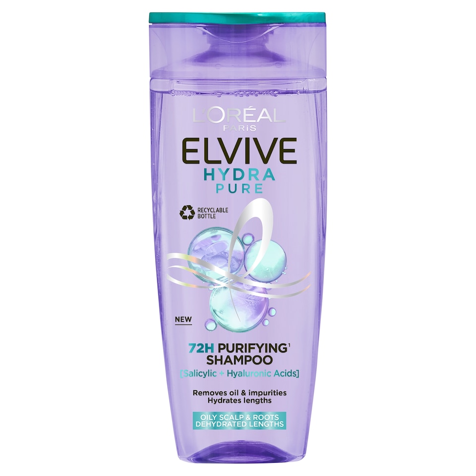 image 1 of L'Oreal Paris Elvive Hydra Pure 72H Purifying Shampoo 400ml