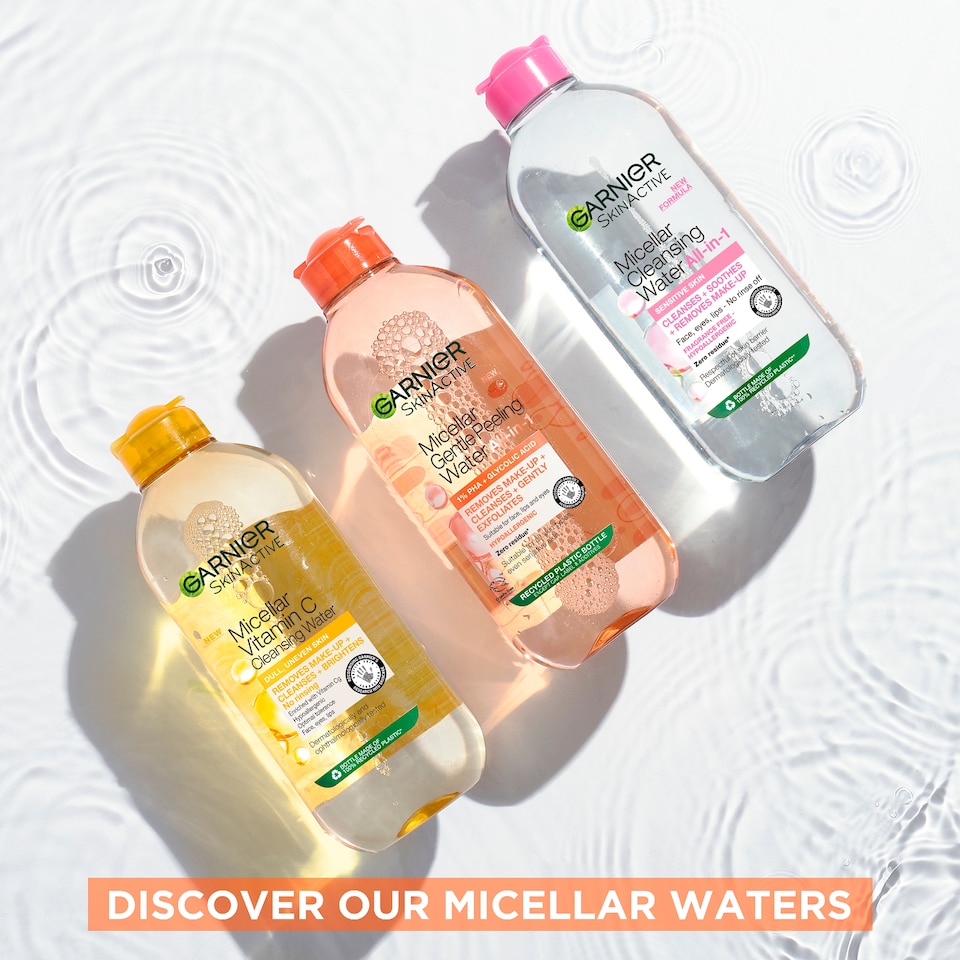 image 1 of Garnier Micellar Gently/Gentle Peeling Water All-In-1 400Ml
