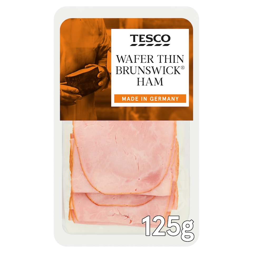 image 1 of Tesco Wafer Thin Brunswick Ham 125G