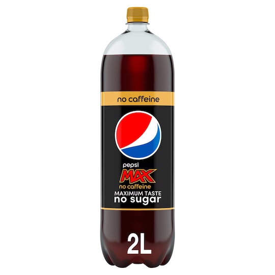 Low Sugar No Caffeine Drinks Pepsi Max No Caffeine Cola 2Litre - Tesco Groceries