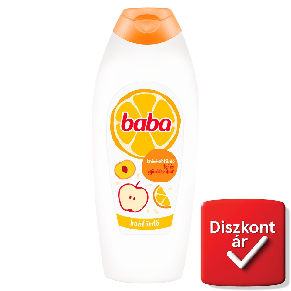 Baba krémhabfürdő tej és gyümölcs illat 750 ml