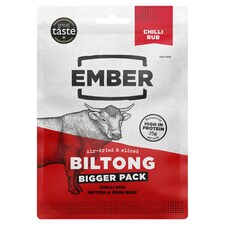Ember Air-Dried & Sliced Biltong - Chilli Rub 50g