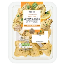 Tesco Lemon & Herb Roast Chicken Breast Chunks 80g