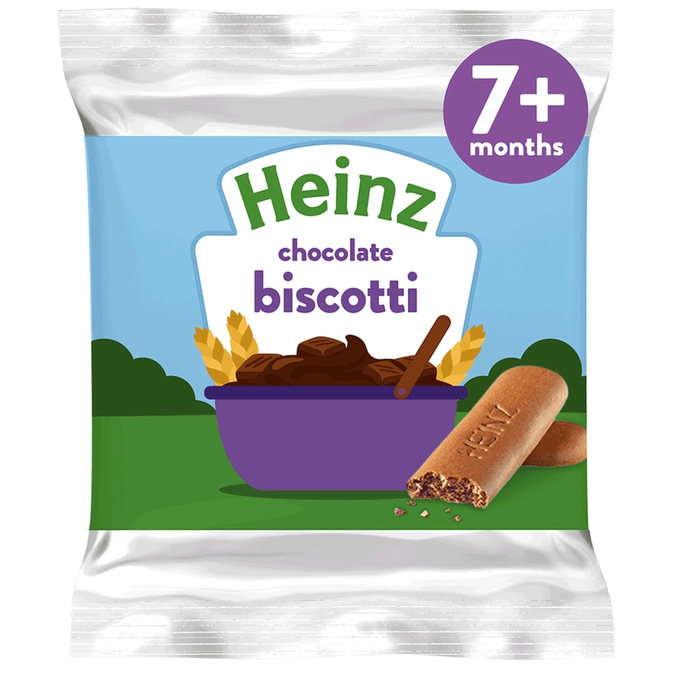 Heinz Chocolate Biscotti Baby Food Snack 7m+
