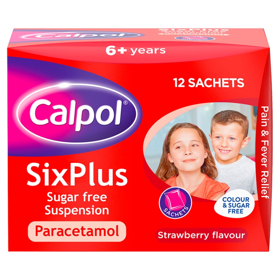 Calpol 6+ Sachets 12 X 5Ml Tesco Groceries