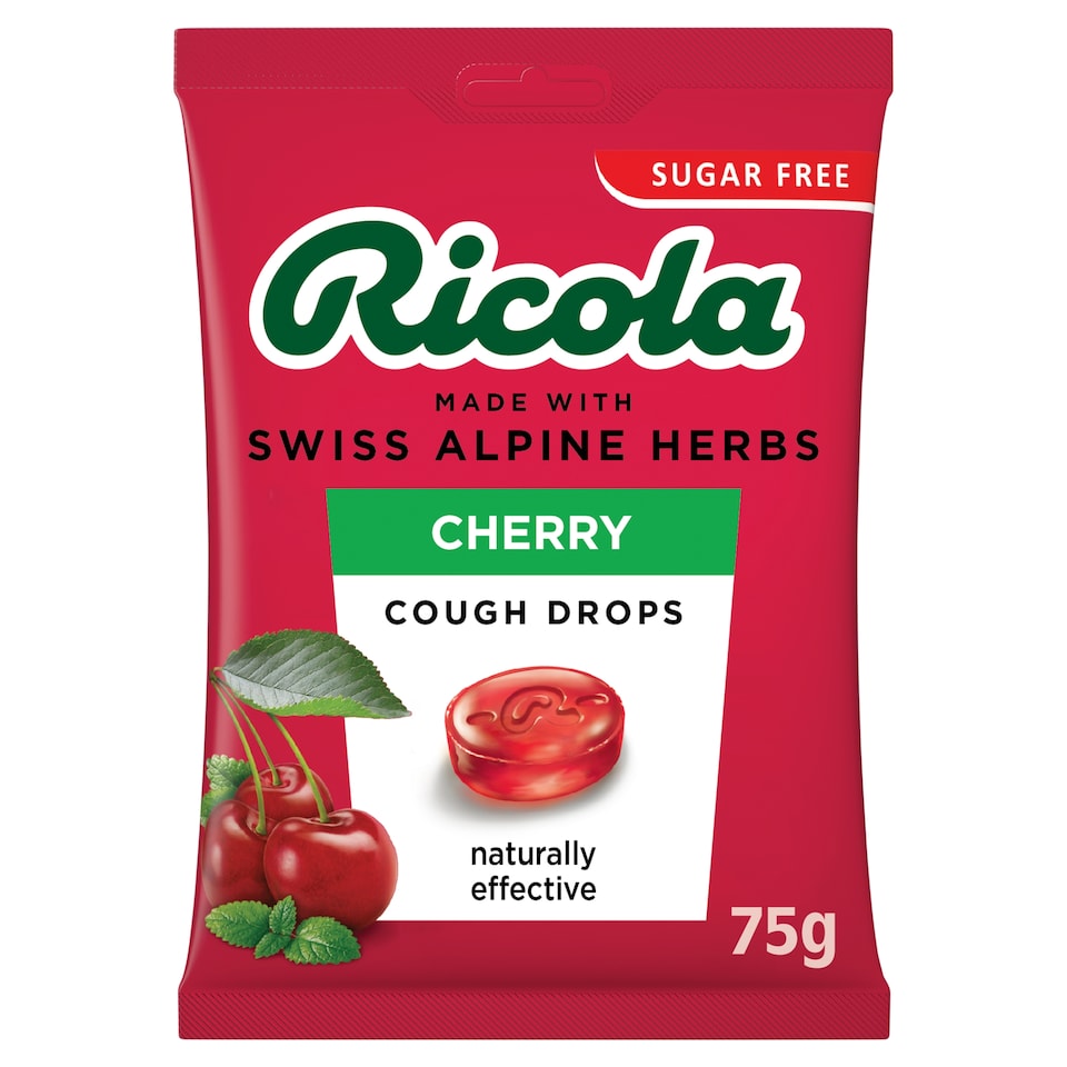 Ricola Sugar Free Cherry Cough Drops 70g