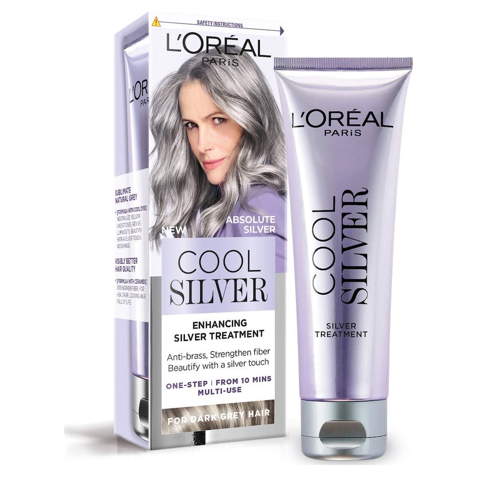 image 1 of L'Oreal Paris Cool Silver Enhancing Silver Treatment Absolute Silver 114ml