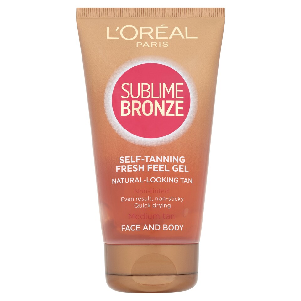 image 1 of L'oreal Sublime Self-Tan Face And Body Gel 150Ml