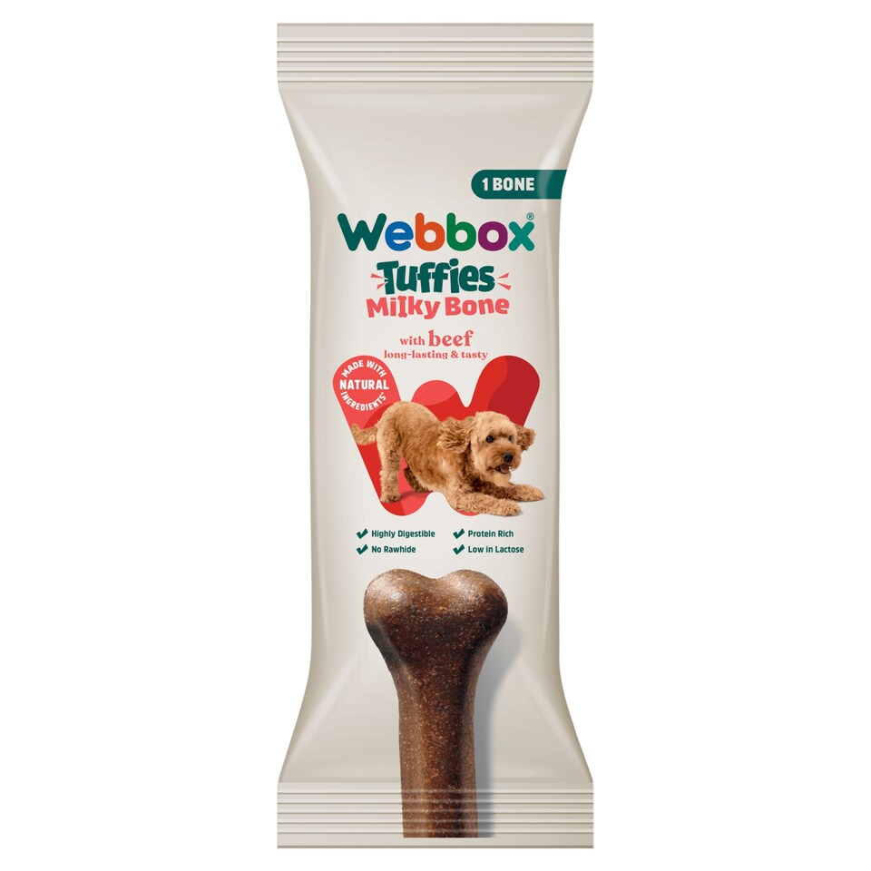 Webbox Tuffies Dog Beef Milky Bone 90g