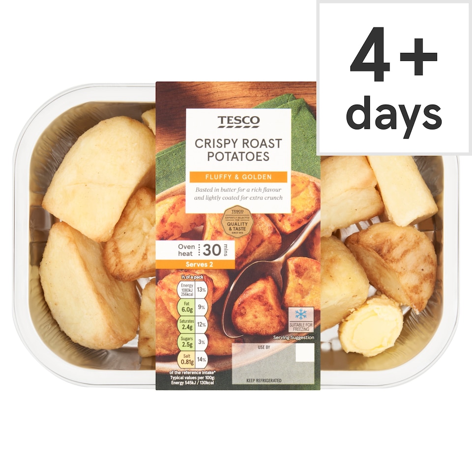 Tesco Crispy Roast Potatoes 450G