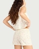 image 3 of F&F Pure Cotton Floral Print Pyjama Shorts in Multi White