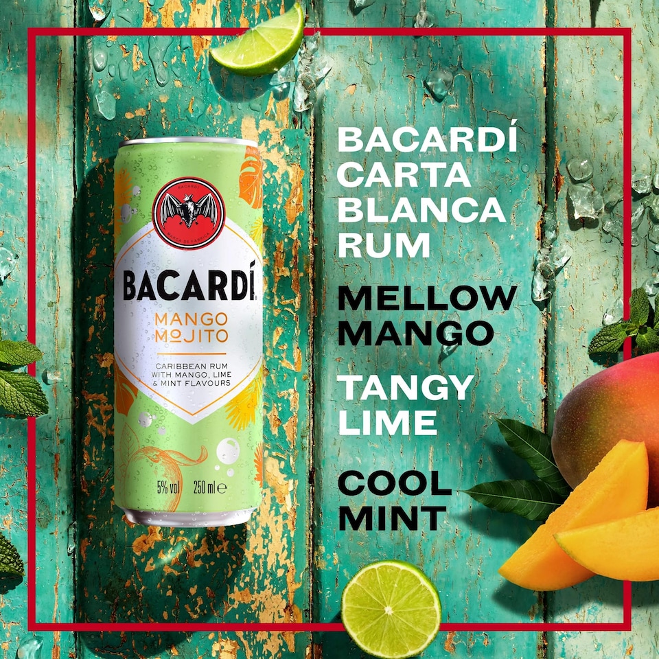 image 1 of Bacardi Mango Mojito 250Ml
