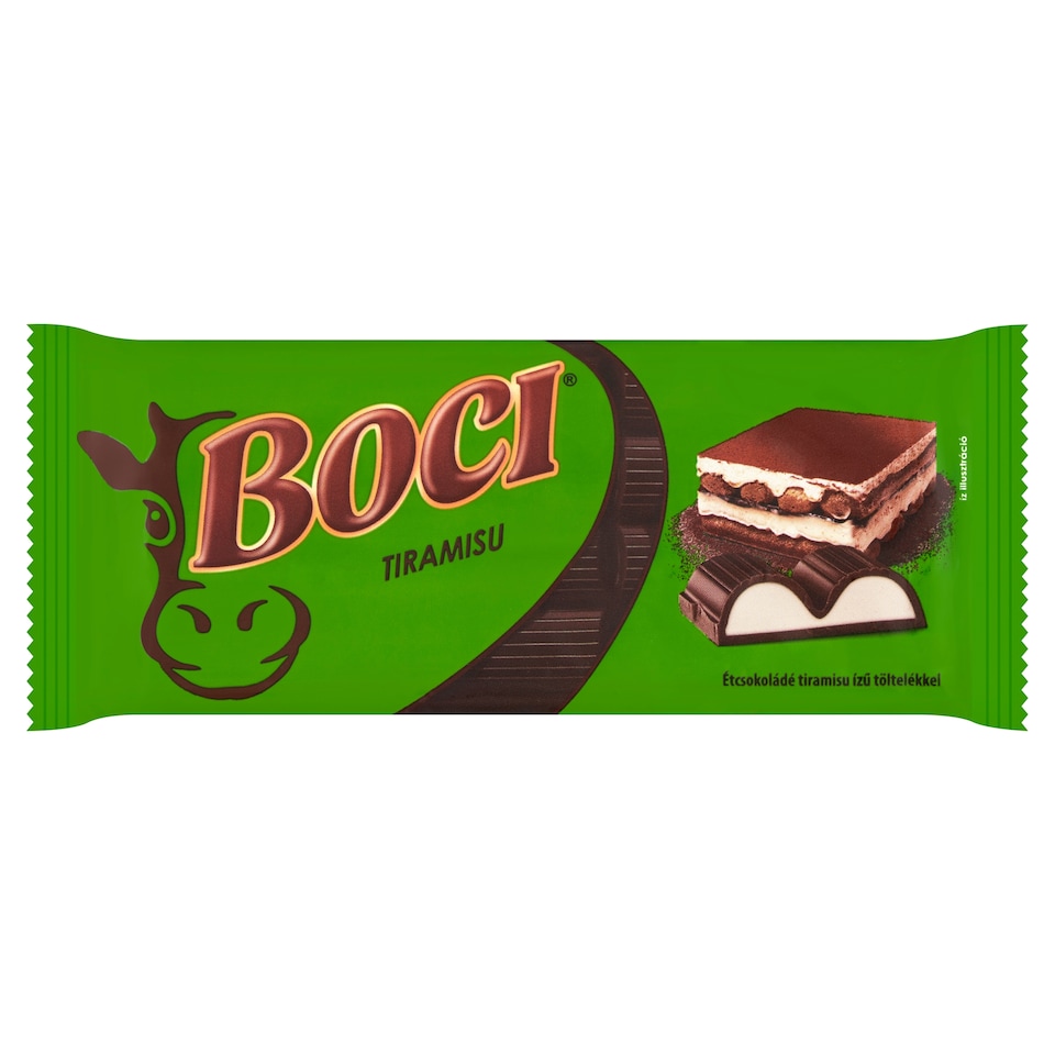 Boci étcsokoládé tiramisu ízű töltelékkel 100 g