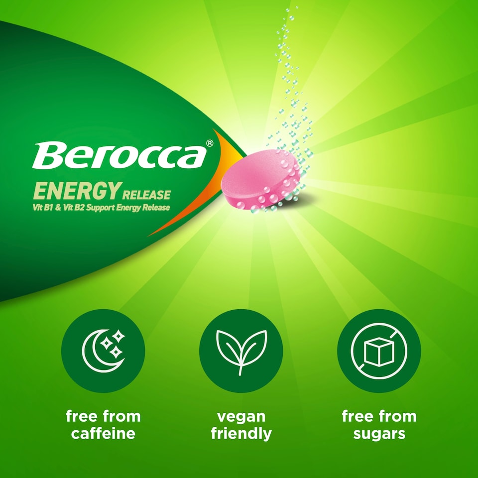 image 1 of Berocca Energy Mixed Berry Effervescent Tablets 15s