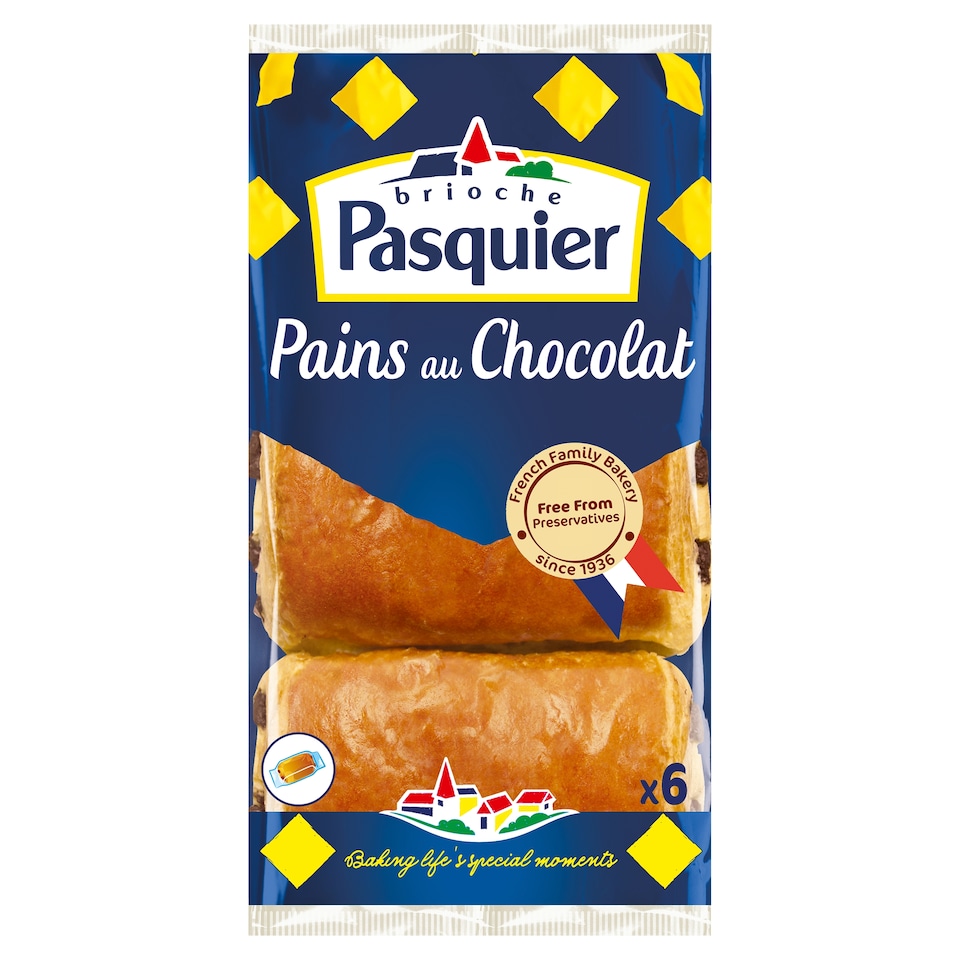 image 1 of Brioche Pasquier Pain Au Chocolat 6 Pack
