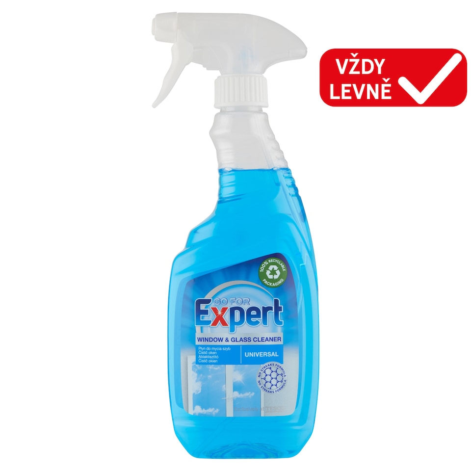 Go for Expert Universal čistič oken s alkoholem a amoniakem 500ml