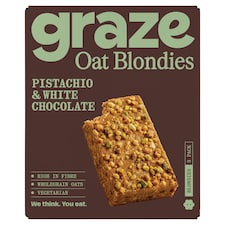 Graze Pistachio & White Chocolate Oat Blondies 3x45g