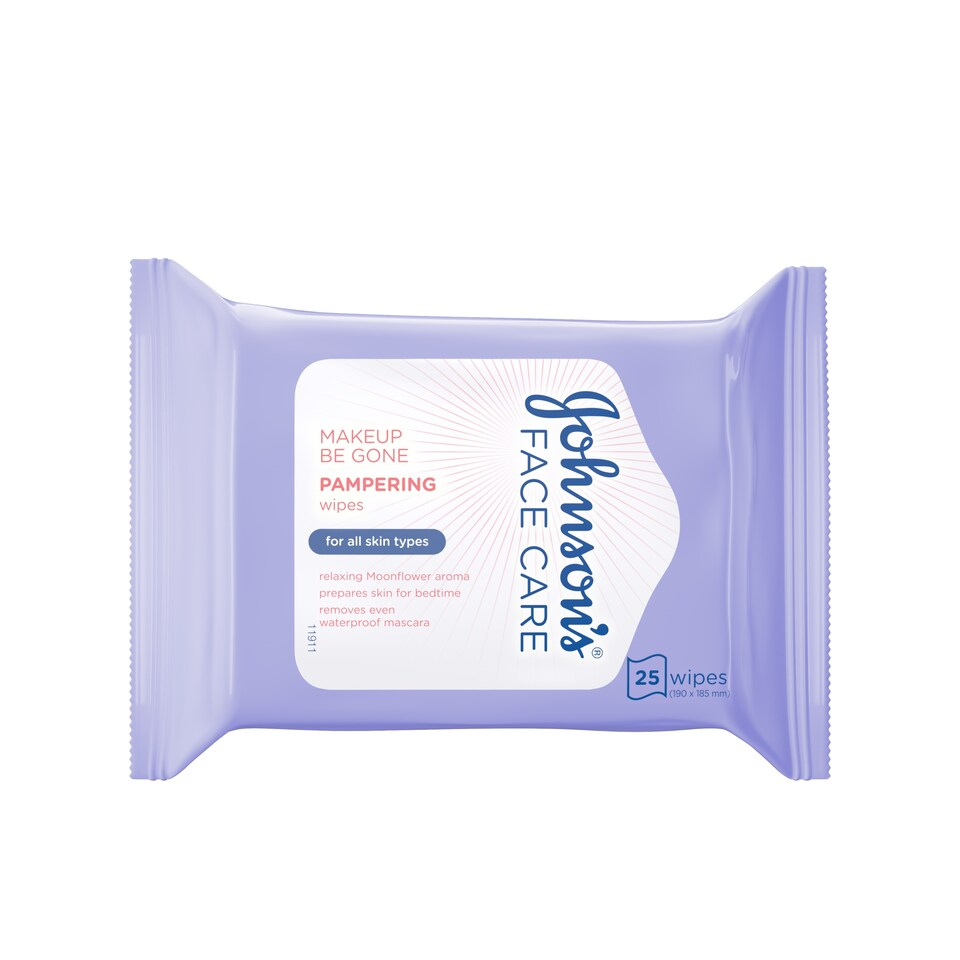 image 1 of Johnson's Face Care Pampering Wipes 25