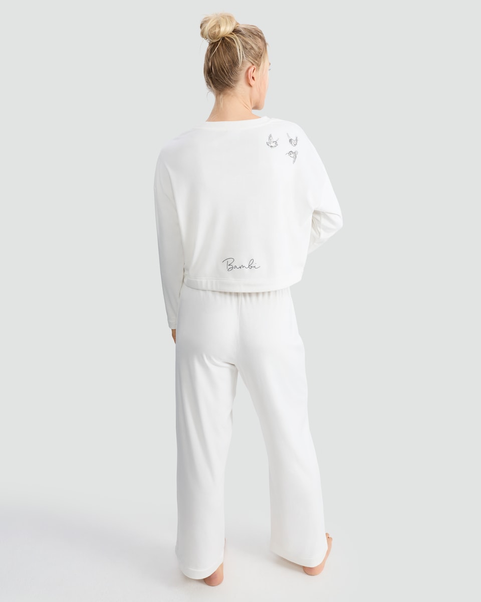 image 1 of Disney Bambi 2-Piece Fleece Pyjamas Set in Cream