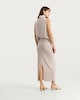 image 3 of F&F Snit Textured Midi Co-ord Pencil Skirt in Cream