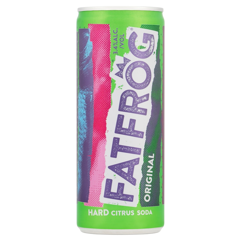 Fat Frog Original Hard Citrus Soda Alcohol Drink 250Ml