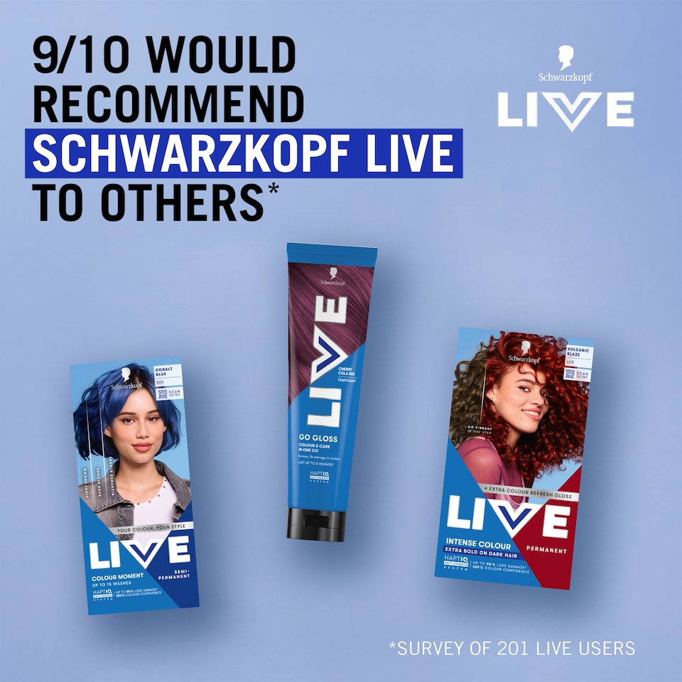 image 1 of Schwarzkopf LIVE Intense Colour 088 Urban Brown Permanent Hair Dye