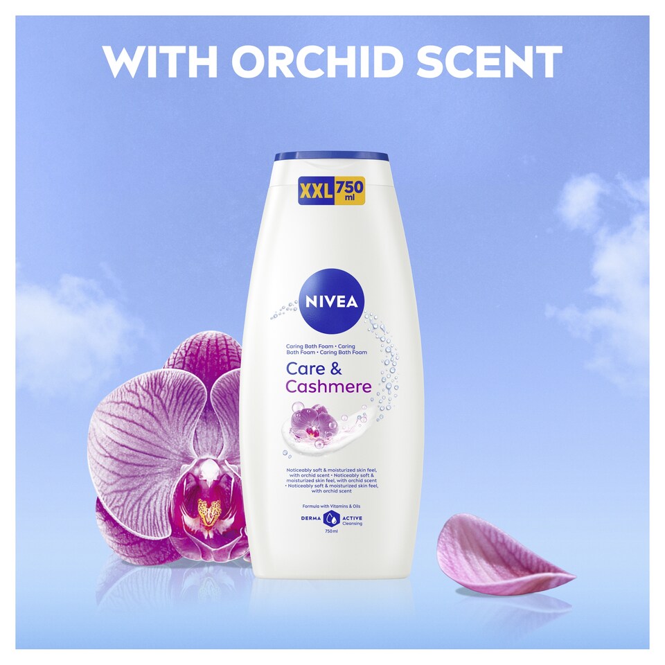 image 1 of NIVEA Care & Cashmere Bath Foam 750ml