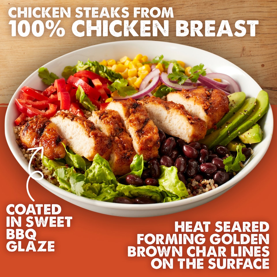 image 1 of Birds Eye 6 Sweet & Sticky Bbq Chicken Chargrills 522G