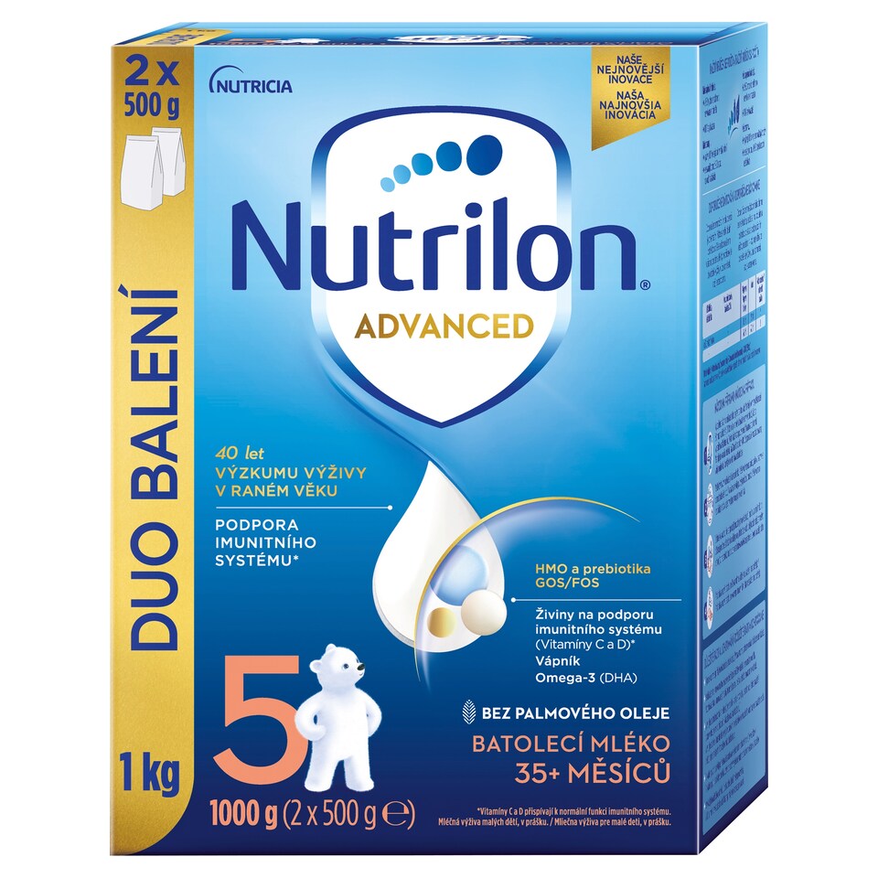 obrázok 1 z Nutrilon 5 Advanced batoľacie mlieko od uk. 35. mesiaca 1000 g