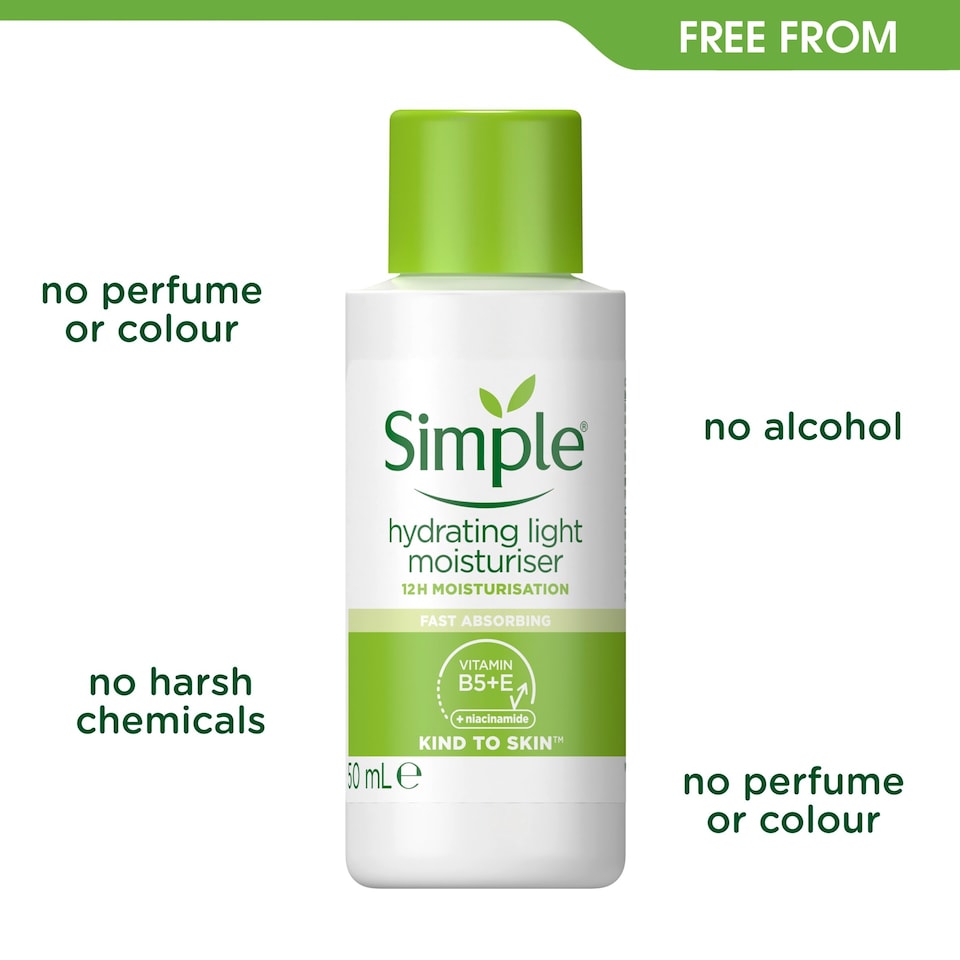 image 1 of Simple Kind To Skin Hydrating Light Moisturiser 50Ml