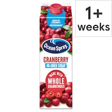 Ocean Spray No Added Sugar Cranberry Juice 1L