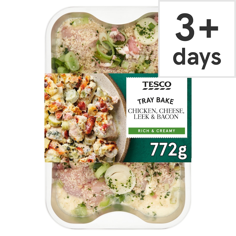 Tesco Chicken, Cheese, Leek and Bacon 772g