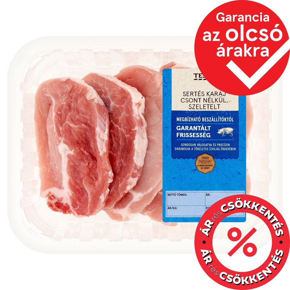 Tesco Sliced Boneless Pork Chop 400 g