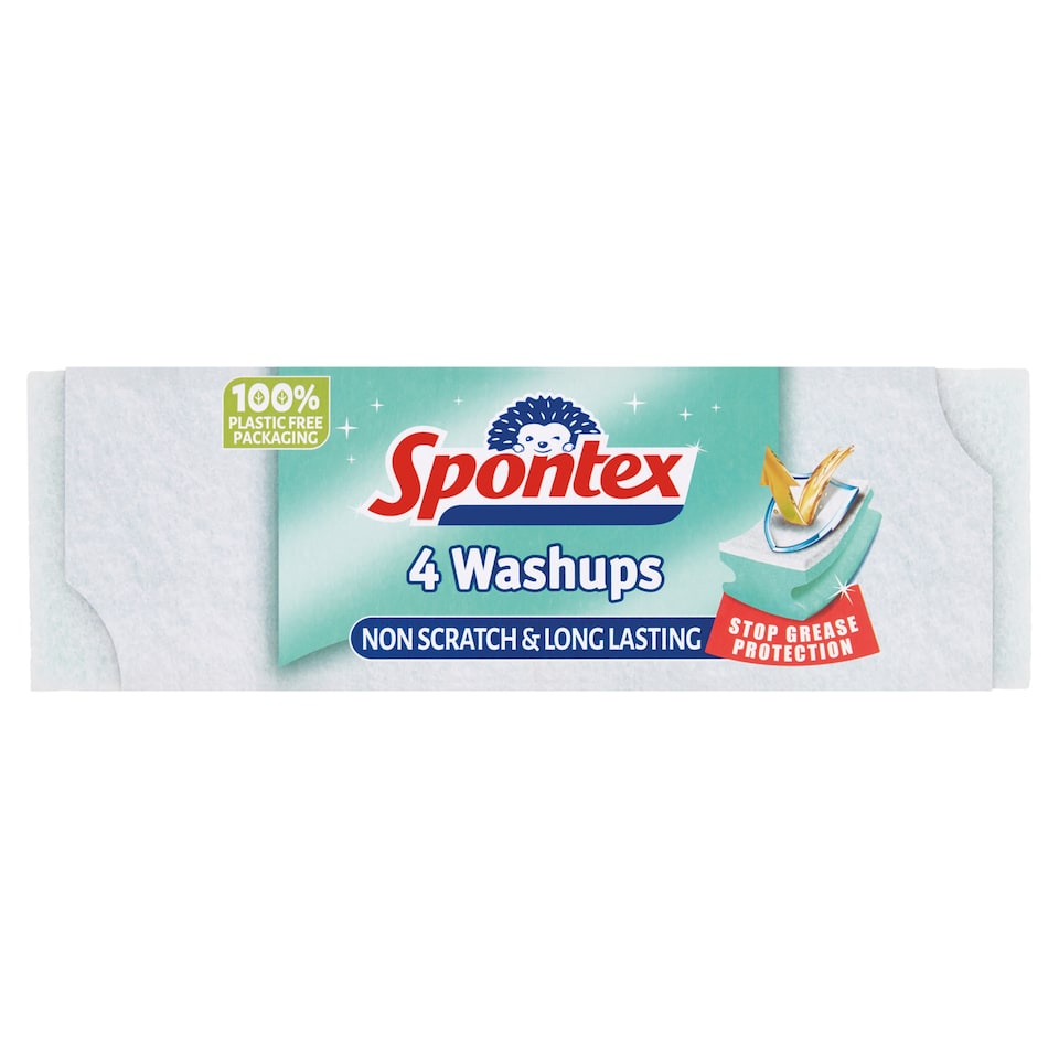 image 1 of Spontex Washups Non Scratch Value 4 Pack