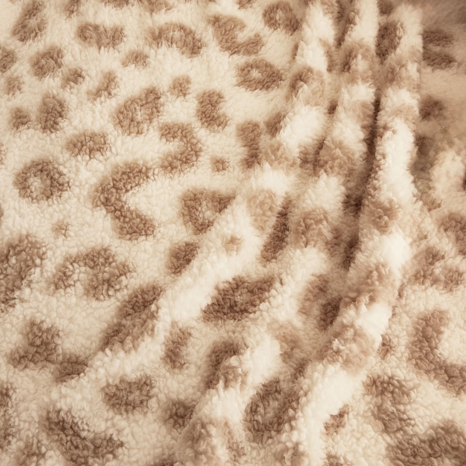 image 1 of Silentnight Leopard Print Throw