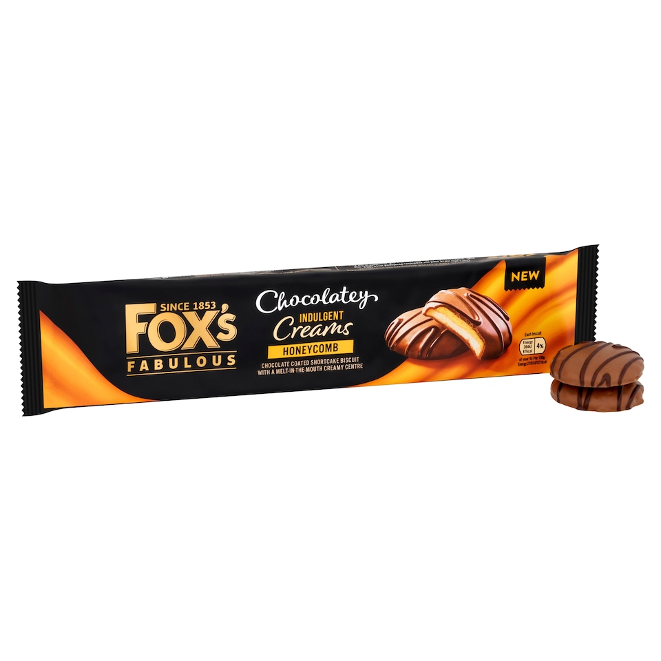 image 1 of Foxs Chocolatey Indulgent Creams Honeycomb 130G