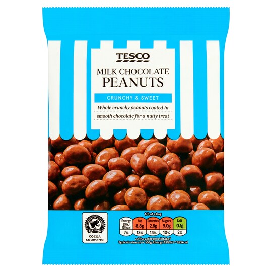 Tesco Milk Chocolate Peanut 200G Tesco Groceries