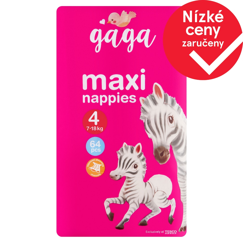 Obrázek 1 pro produkt Gaga Pleny 4 Maxi 7-18 kg 64 ks