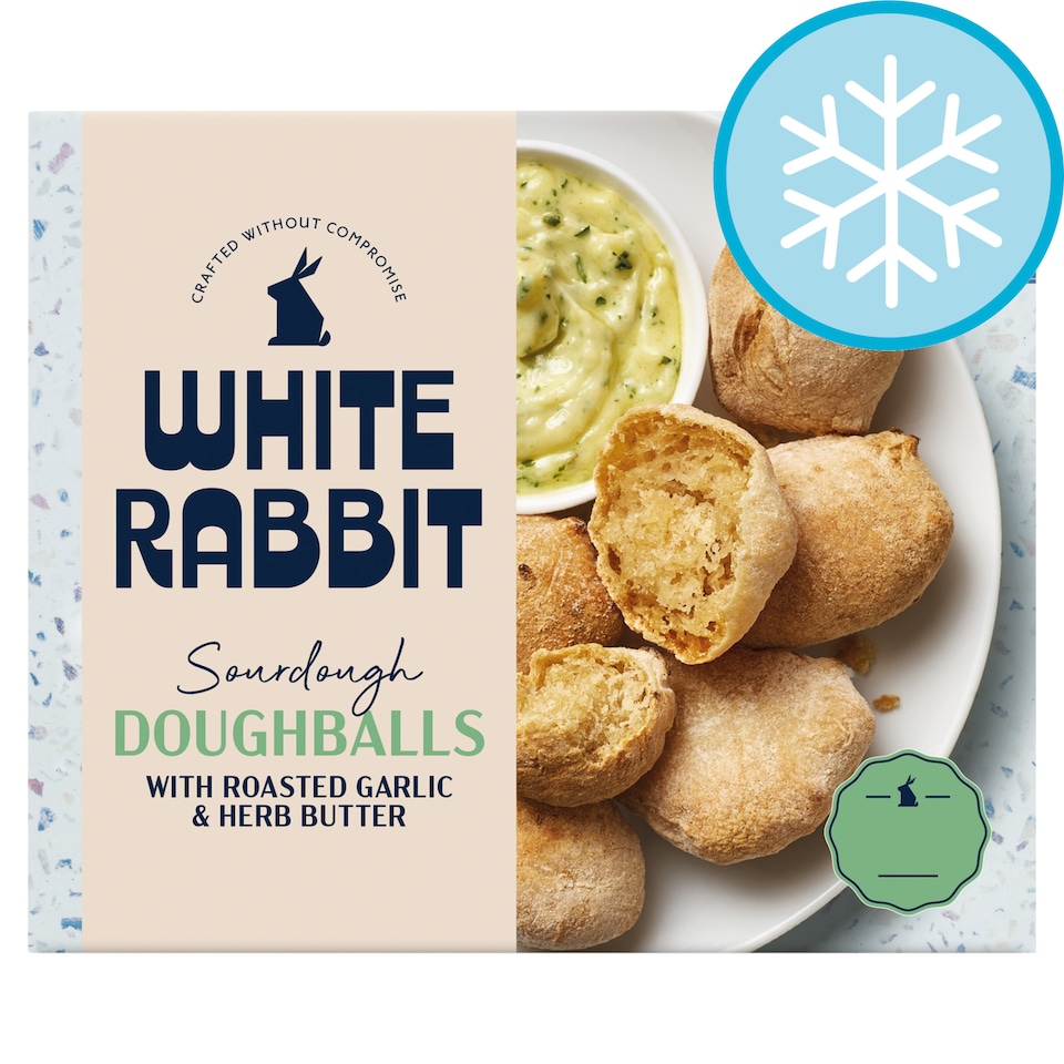 White Rabbit Gluten Free Sourdough Doughballs with Roasted Garlic Butter 8 Pack 140g
