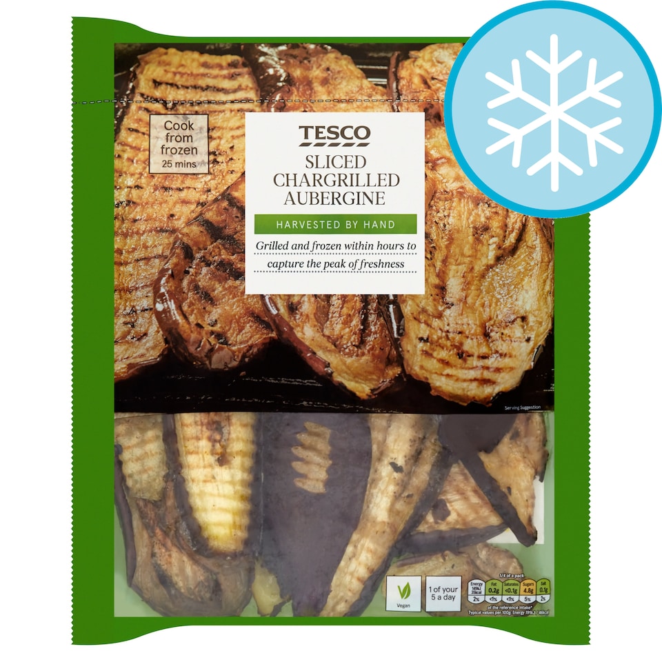 Tesco Sliced Aubergine 400G