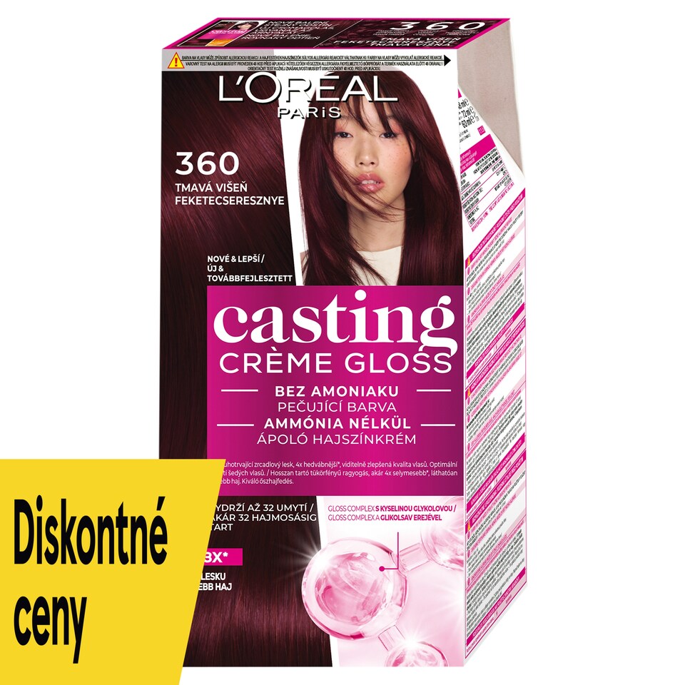 L'Oréal Paris Casting Crème Gloss farba na vlasy 360 tmavá višňa