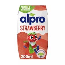Alpro Kids Soya Strawberry Long Life Dairy Free Drink 200ml