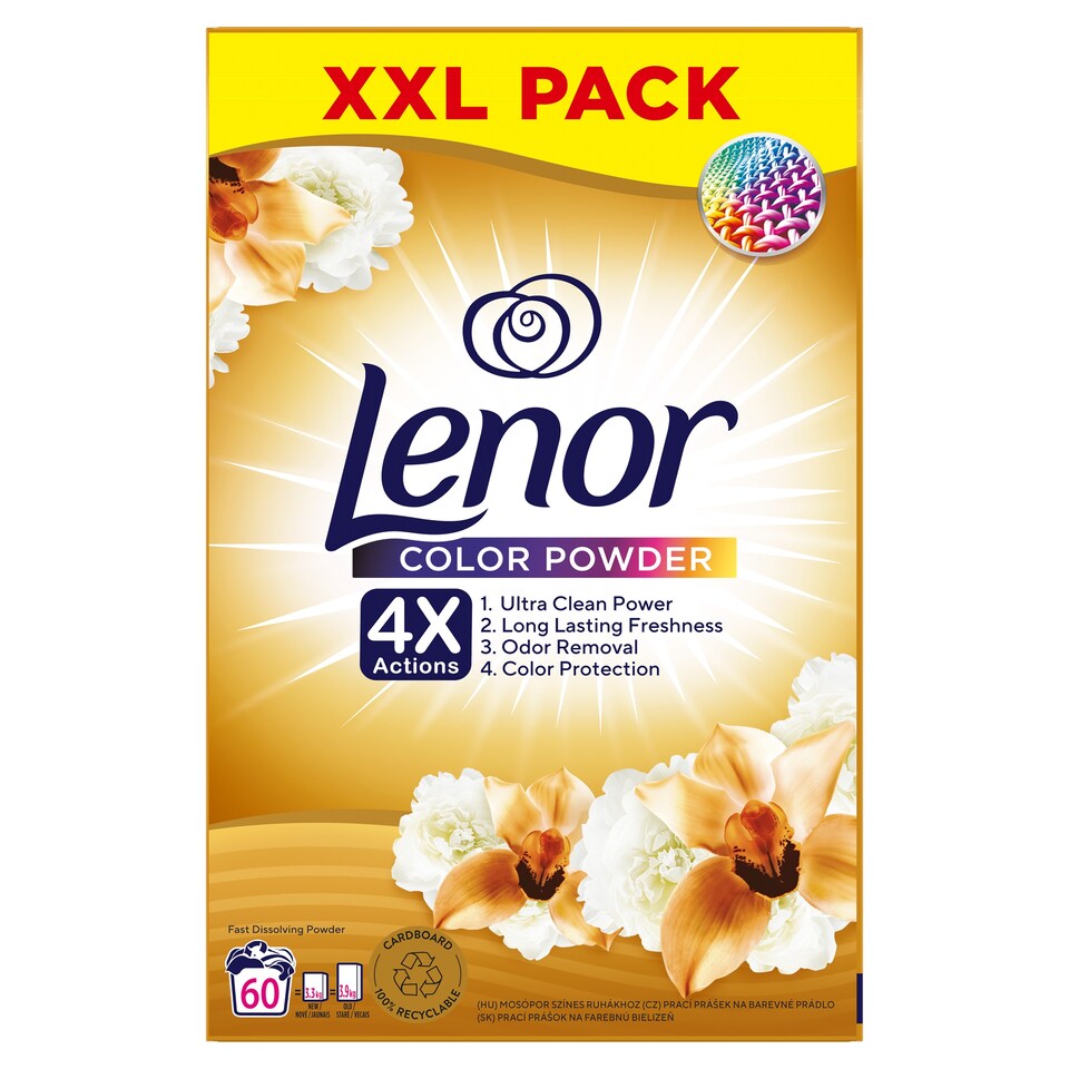 Lenor Vanilla Orchid & Golden Amber Mosópor 60 Mosáshoz 1. kép