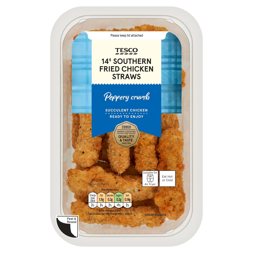 Tesco 14 Southern Fried Chicken Straws 161g