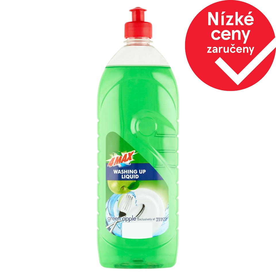 4MAX Green Apple prostředek na mytí nádobí 1l