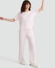 image 1 of F&F Wide Leg Drawstring Pyjama Bottoms in Pink