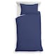 image 1 of Tesco Navy 100% Cotton Oxford Edge Duvet Set Single